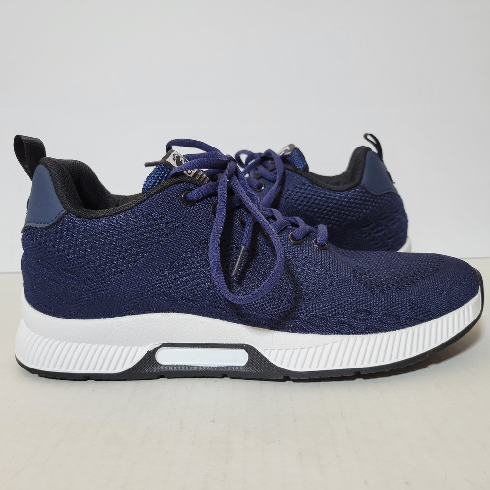 CONZURI Navy Runners Height Boosting Mens Sneakers Size 8.5 Blue Cloud Runners